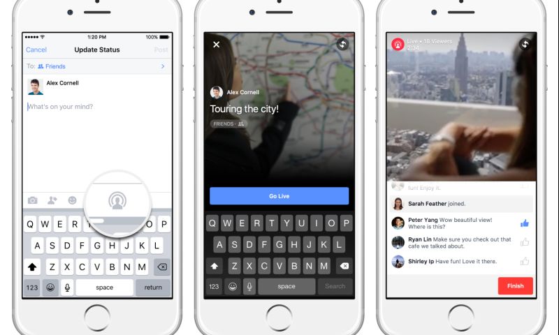 Facebook lanceert livestreamen in iPhone-app