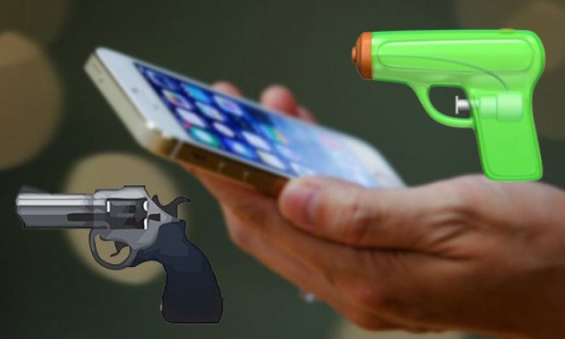 Apple wisselt pistool-emoji in voor waterpistooltje