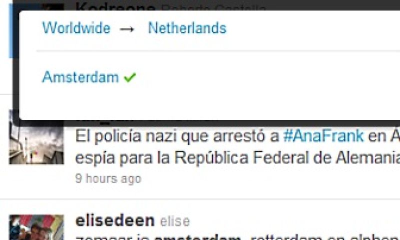 Twitter start trending topics Amsterdam