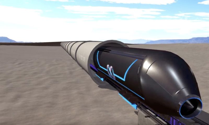 Eerste Hyperloop-test in woestijn Nevada geslaagd