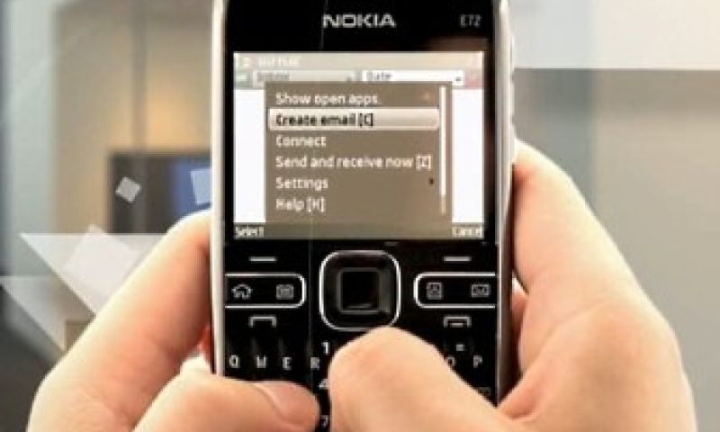 Optische muisknop in Nokia's E72