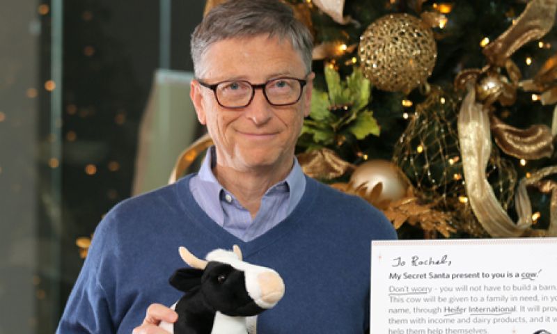 Bill Gates blijkt geheime Kerstman