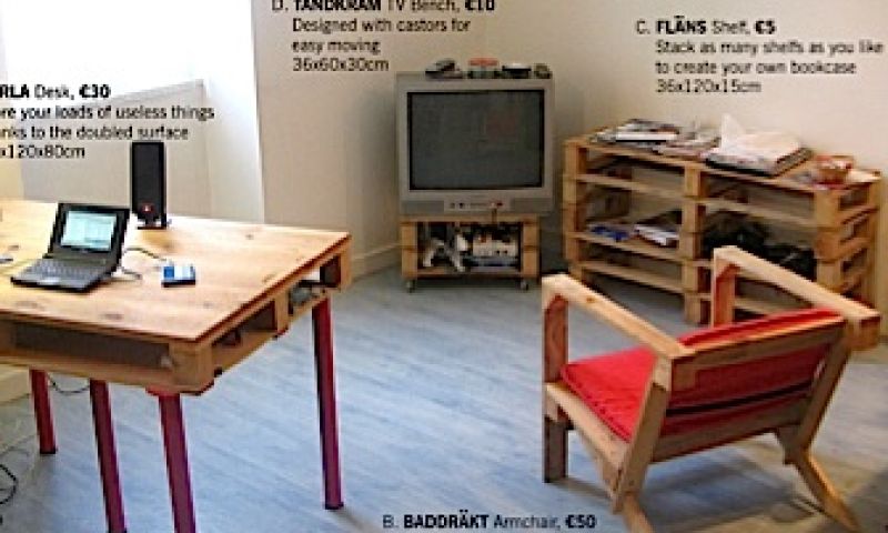 Pallets voor de woonkamer