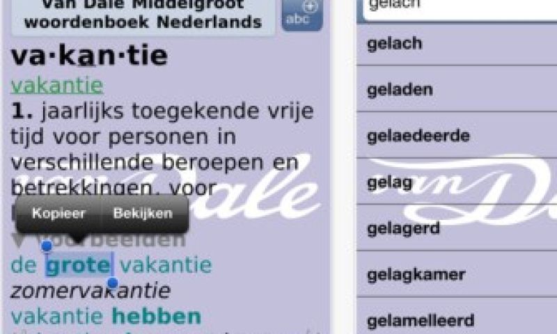Grotere Van Dale-apps voor 40 euro
