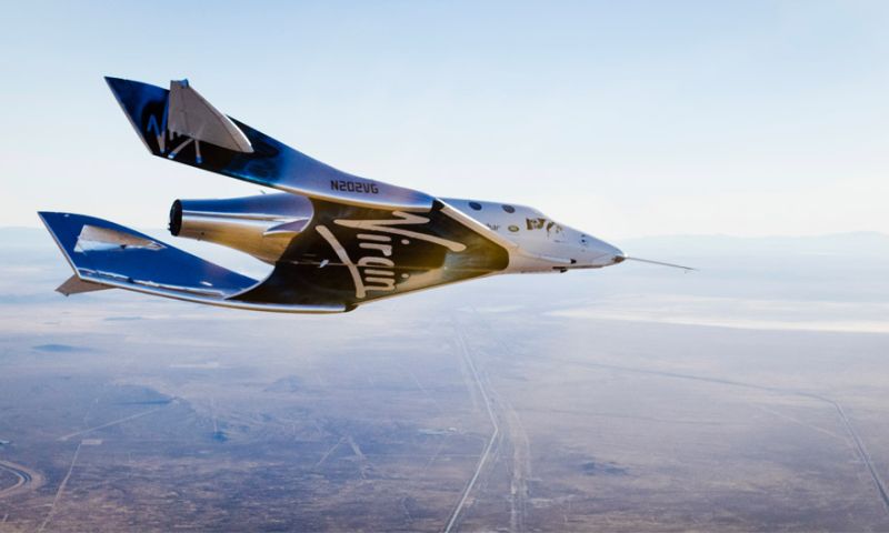 Nieuw ruimtevliegtuig van Virgin Galactic maakt eerste zweefvlucht