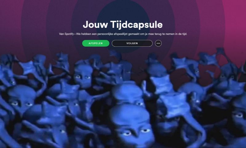 Spotify herinnert je aan de populaire hits uit je jeugd