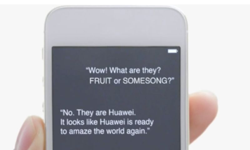 Raar: Siri voert het woord voor Huawei