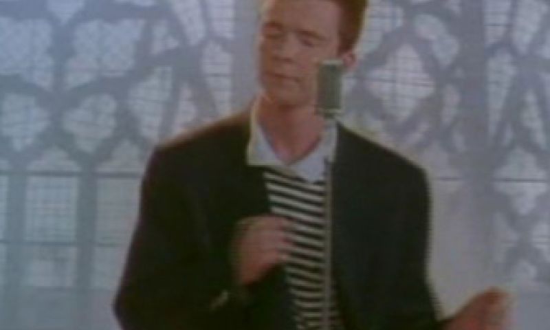 De originele Rickroll-video is niet meer