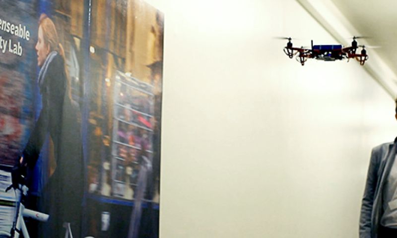 Een drone als gids op de universiteit