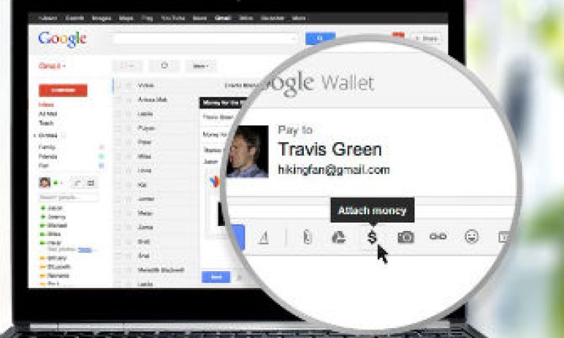 Google laat je geld mailen als attachment