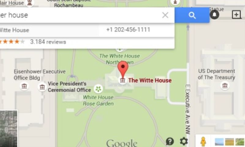 Google Maps blundert weer: 'Nigger House' leidt naar Witte Huis