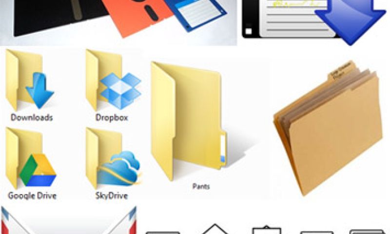 Oude computericonen zoals de floppy en folder zijn niet logisch meer