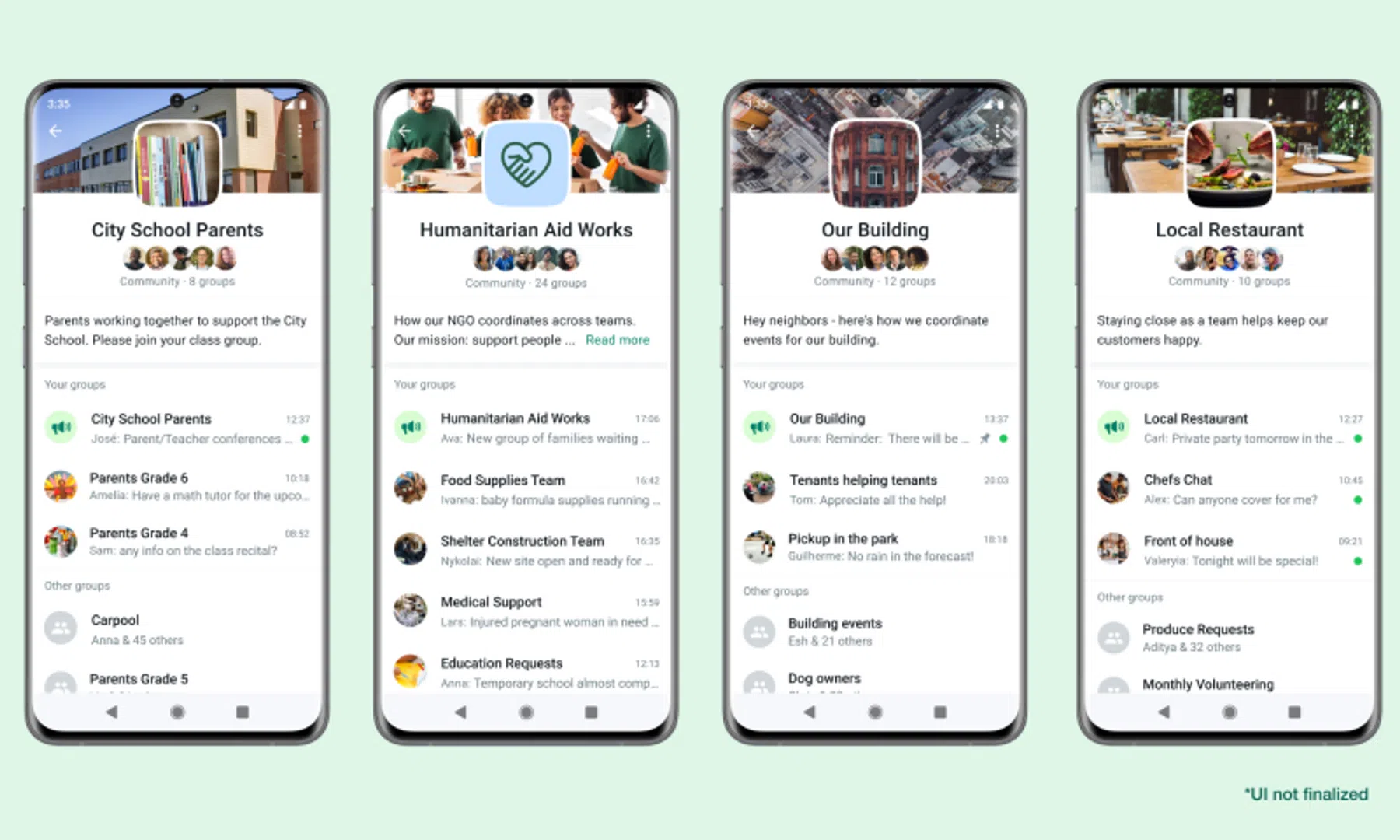 whatsapp communities app groepen community