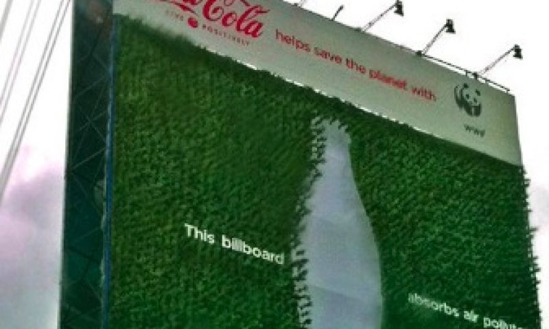Billboards met beestjes en plantjes