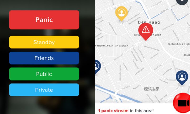 Eerste indruk: Xpose-app, streamen met paniekknop