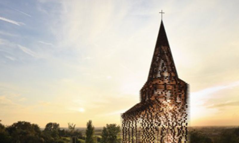 Doorkijkkerk van staal