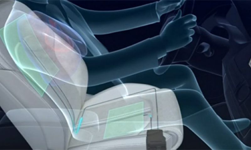 Masserende autostoel voelt of je gestresst of moe bent