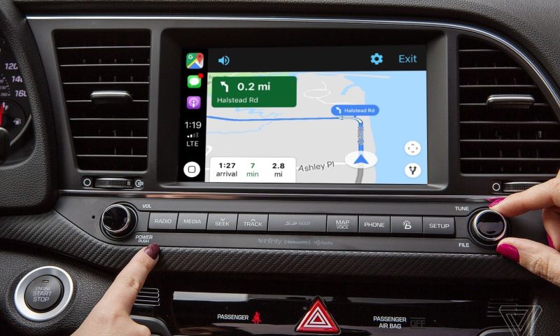 carplay google maps navigatie waze