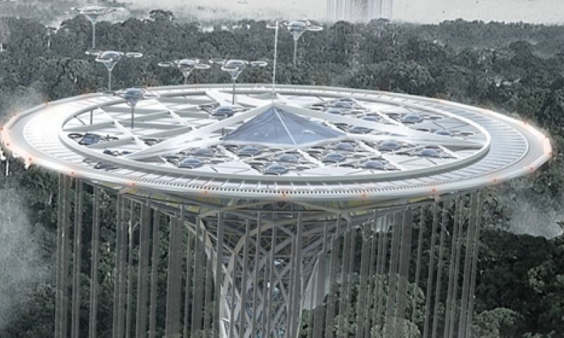 Deze toren beschermt de Amazone met drones tegen bosbranden