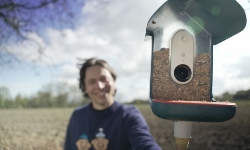 slim vogelhuisje gadget tuin vogel huis vogels smart home