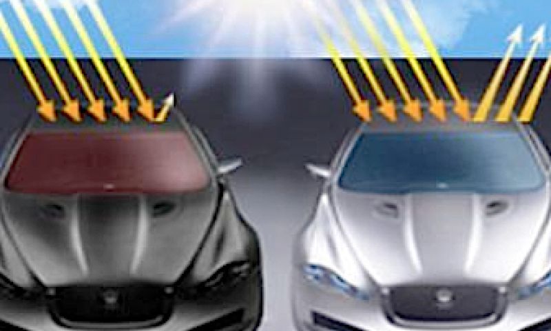 Zonreflecterende autolak kan brandstof besparen