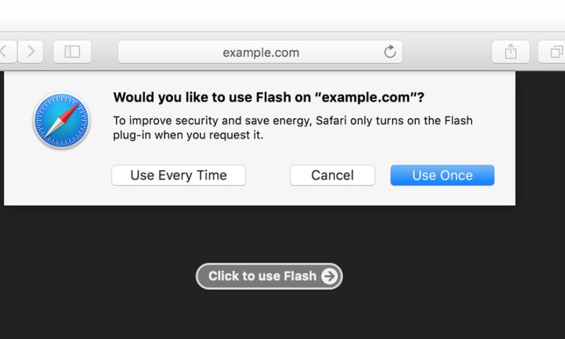 Apple stopt met standaard ondersteuning van Flash in Safari