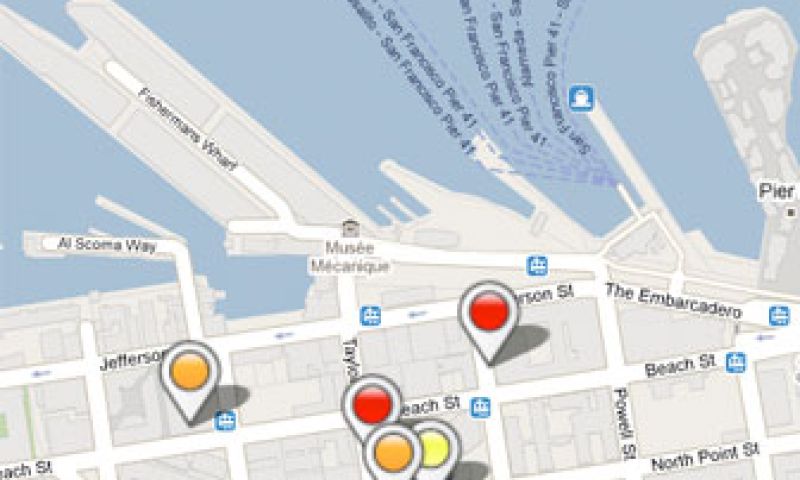 Google Open Spot wijst lege parkeerplaatsen