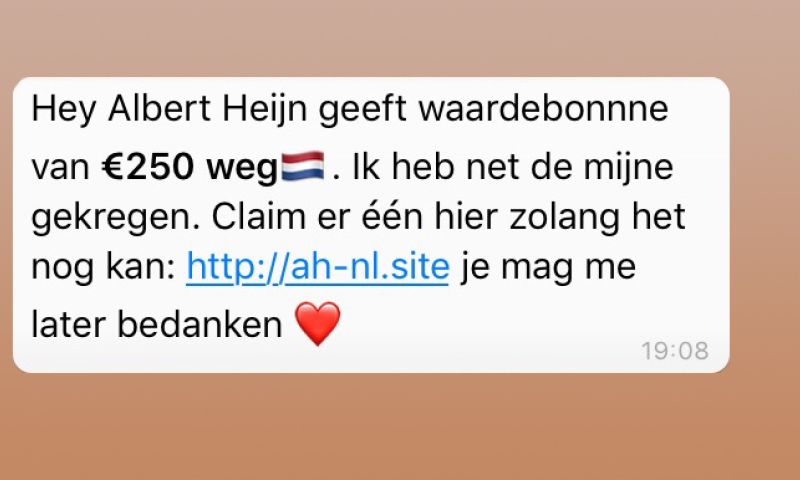 Lidl en Albert Heijn waarschuwen voor WhatsApp-phishing