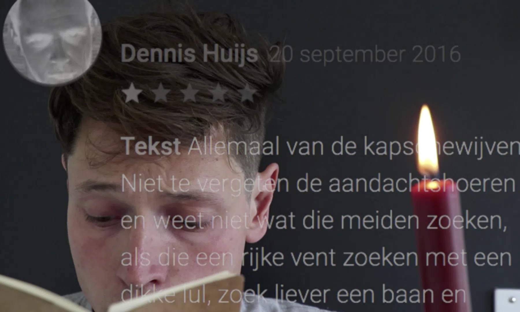 'Zo lelijk ben ik nou ook weer niet' en andere Tinder Review Poëzie