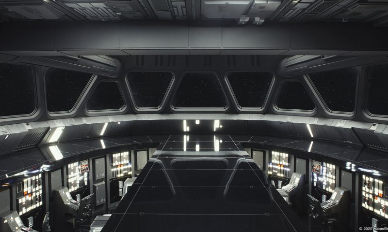 Videobel Star Wars achtergronden plaatst vergadering in Death Star of Hoth