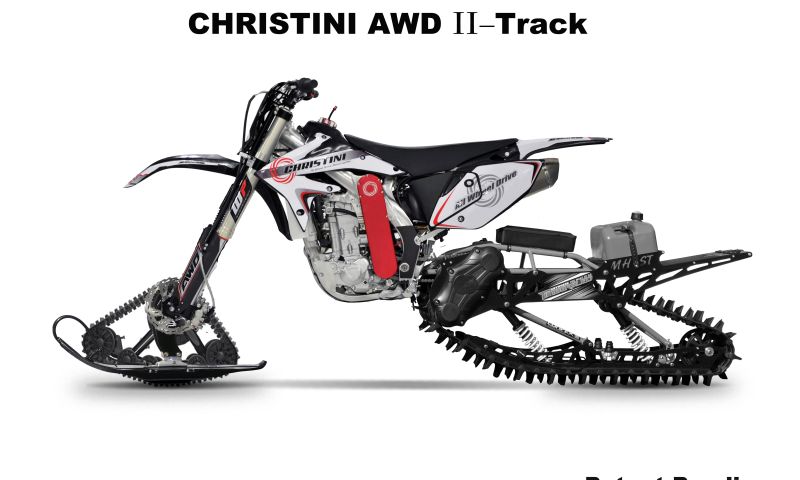 Motorfiets met rupsbanden