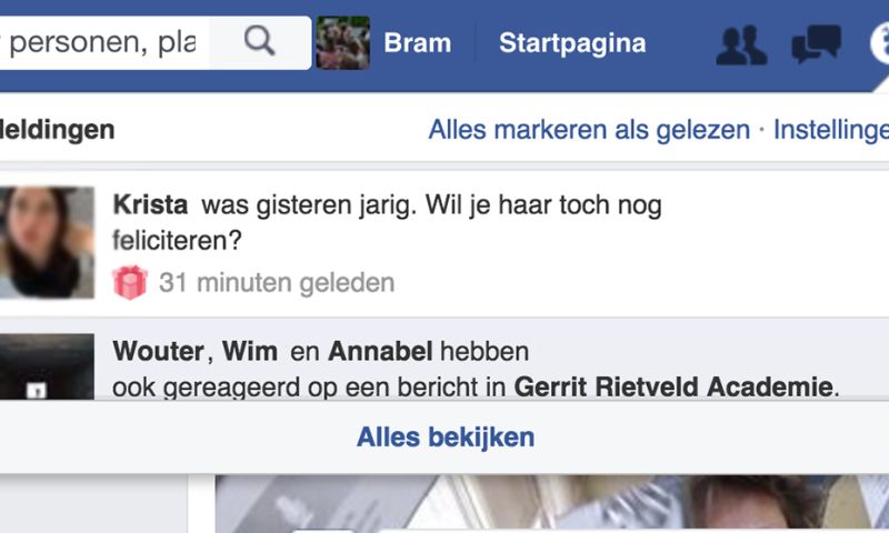 Facebooks felicitatie-fundamentalisme werkt nu ook achteraf (commentaar)
