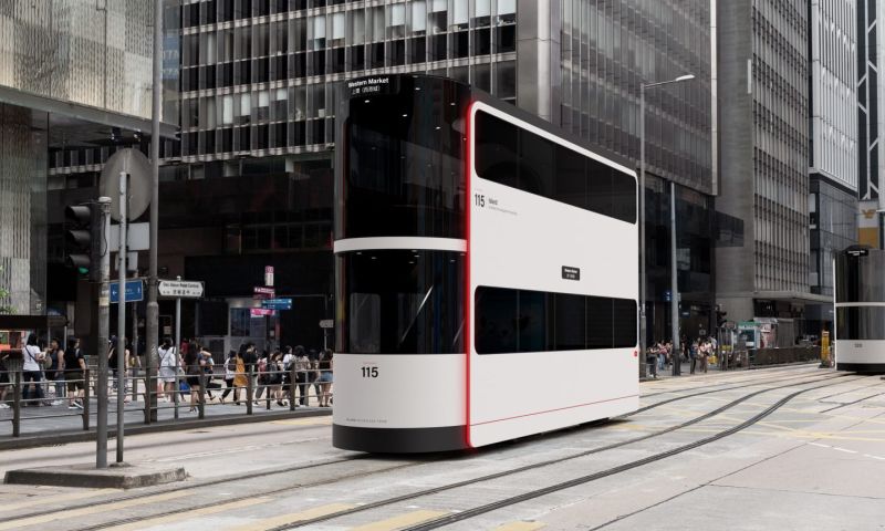 Ontwerpstudio bedenkt speciale tram voor social distancing