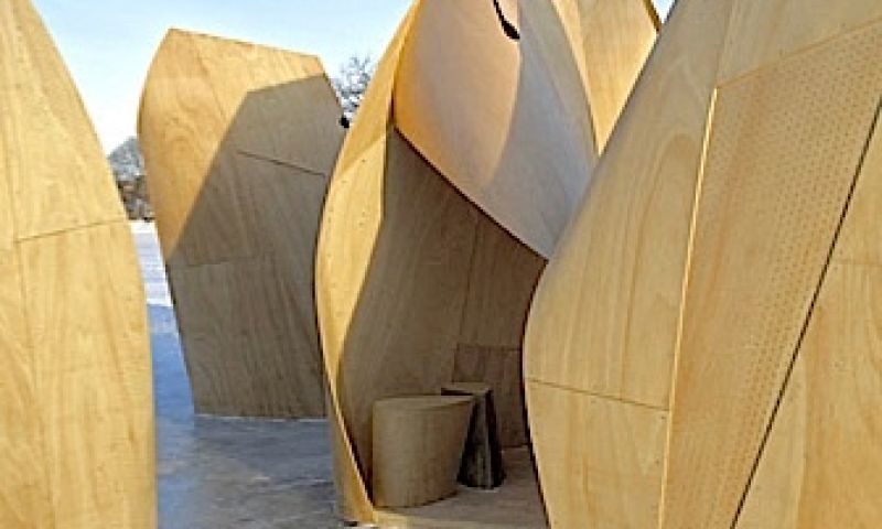 Schuilhutjes op het ijs