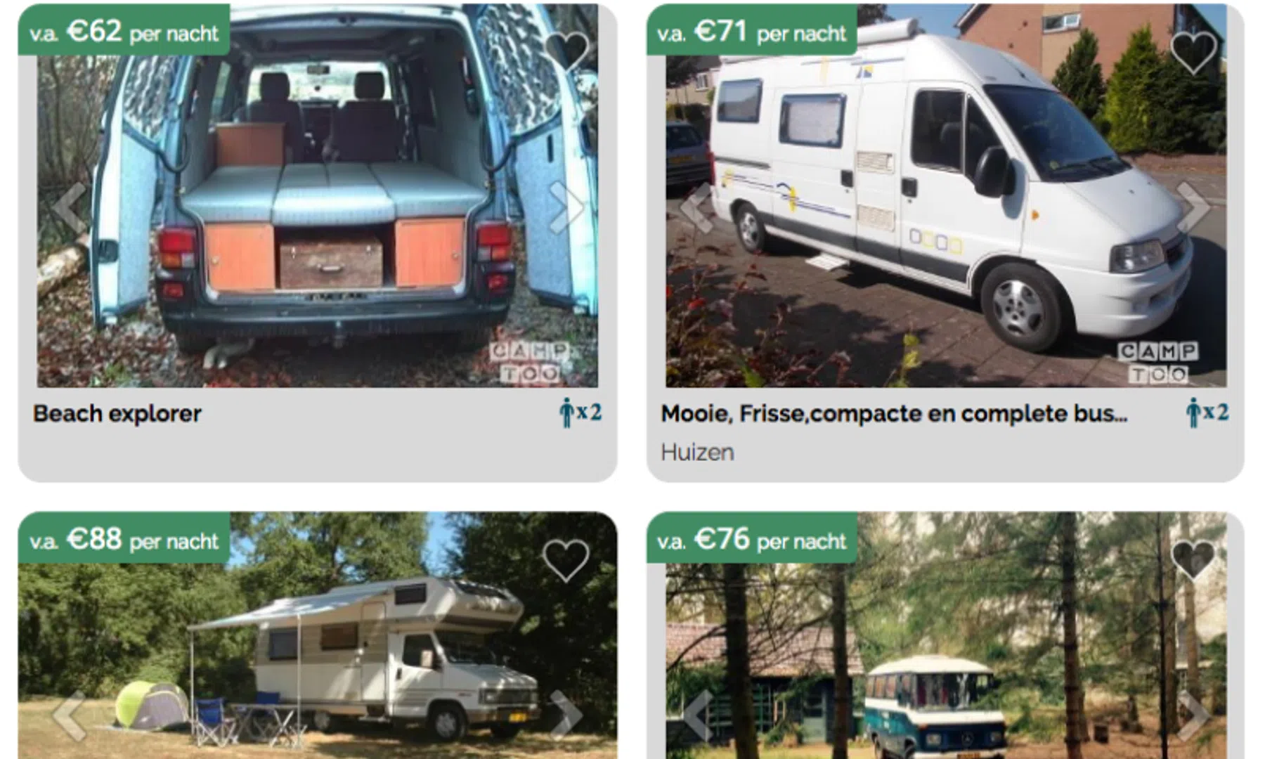 'Airbnb voor campers' Camptoo heeft nu 121 eigenaren
