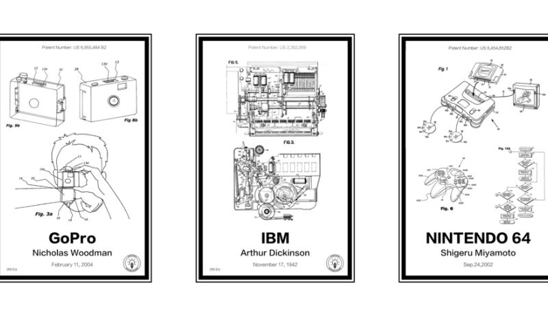 Hang eens een patent aan de muur