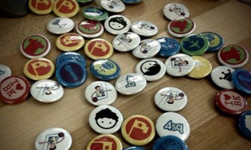 Geheime Foursquare badge unlocked