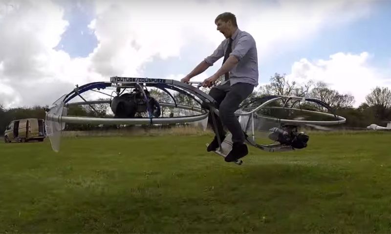 Video: Vliegen op een doe-het-zelf hoverbike