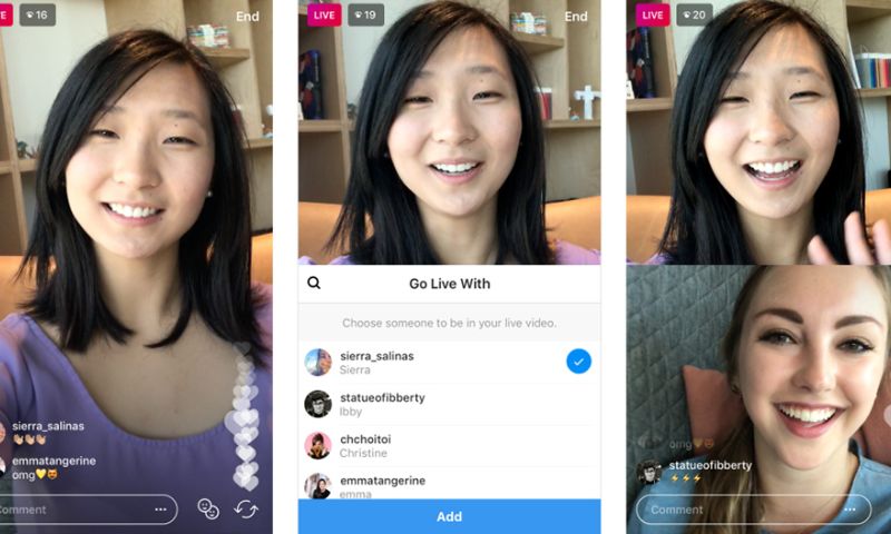 Instagram laat je binnenkort samen livestreamen