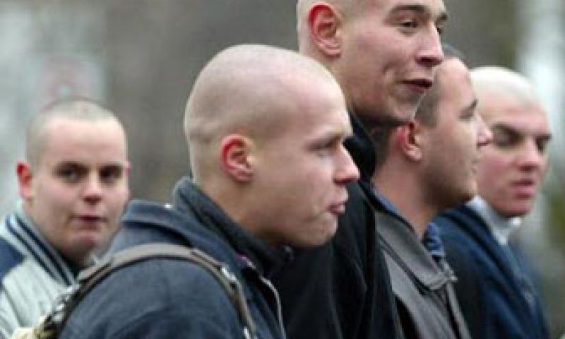 Trojaans T-shirt voor rechts-radicale rockers