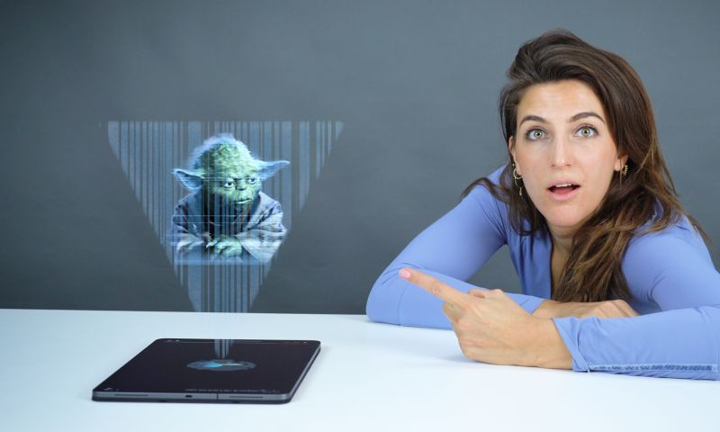 Hologrammen hologram werking laser projectie