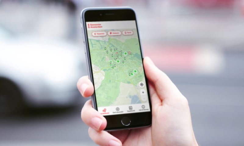 Amsterdam app drukte stad druk parkeren parkeergarages