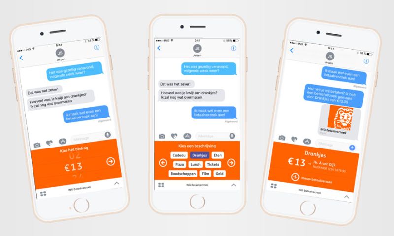 ING-klanten kunnen nu betaalverzoek doen via iMessage-app