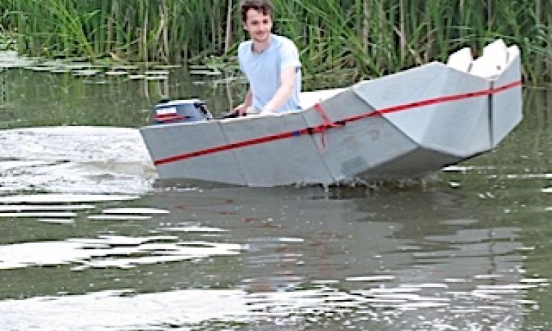 Creative class: bootje vouwen van Allison