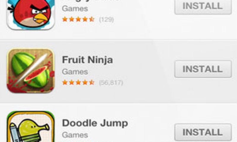 De populairste iOS-apps aller tijden? Vooral games