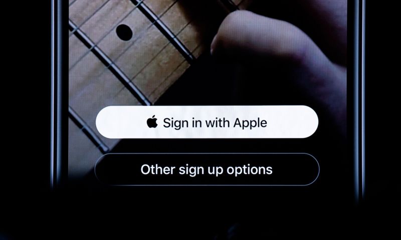 'VS onderzoekt of 'Log in met Apple'-knop marktverstorend werkt'