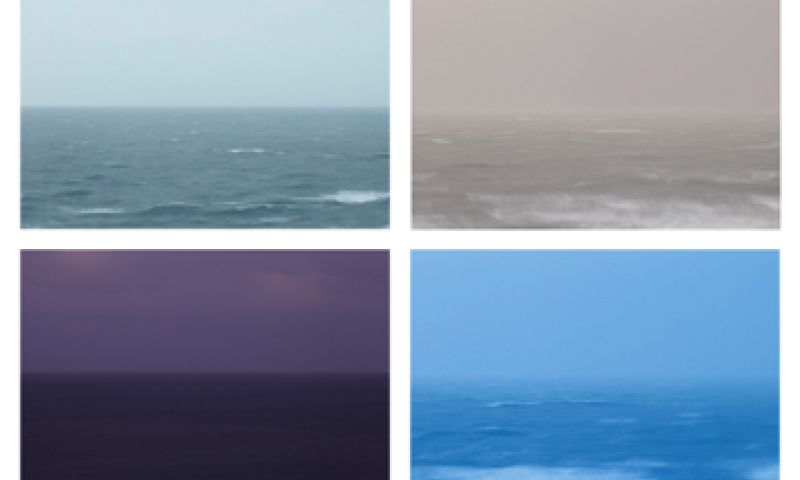 Elk uur een foto van de Noordzee