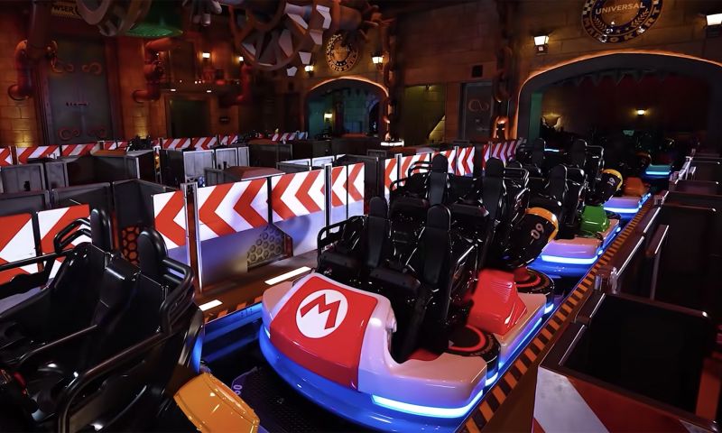 Super Nintendo World pretpark japan mario kart achtbaan