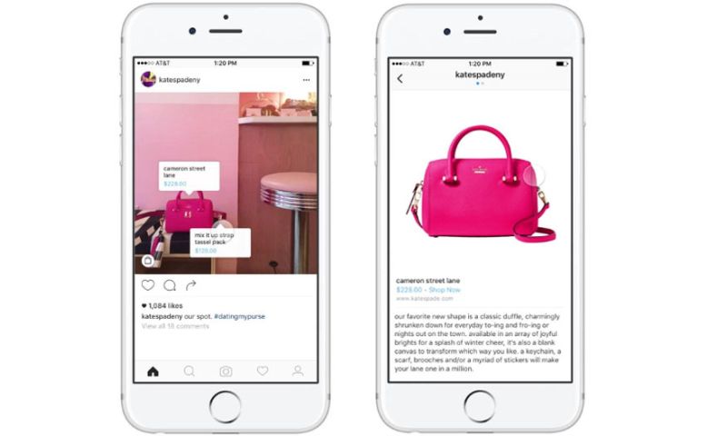 Instagram test shoppen via de app