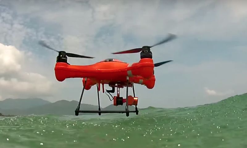 Met deze drone kun je vliegen zonder watervrees